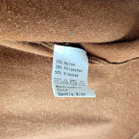 Resa Malia Cardigan Dress or Duster Cinnamon Metallic Copper NWT - Picture 6 of 8